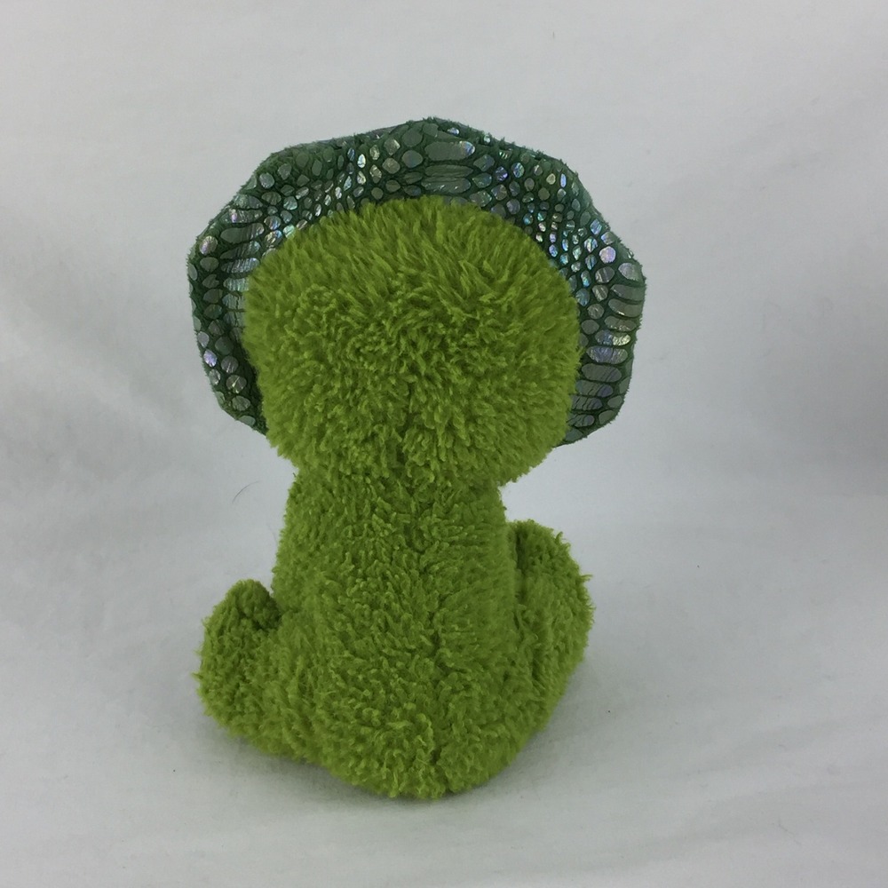 Kid Connection Plush Green Triceratops 8" Blue Glitter Eyes Walmart Dinosaur - Picture 3 of 7